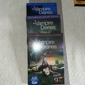 DVD::THE VAMPIRE DIARIES, season 1-3 ,season 1 &2 USED, season3 NEW never opened